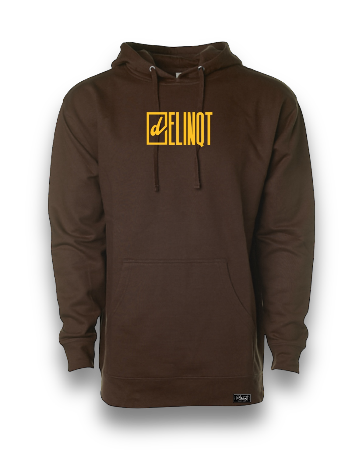 Delinqt Embroidered Hoodie (Brown)