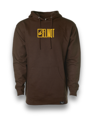 Delinqt Embroidered Hoodie (Brown)