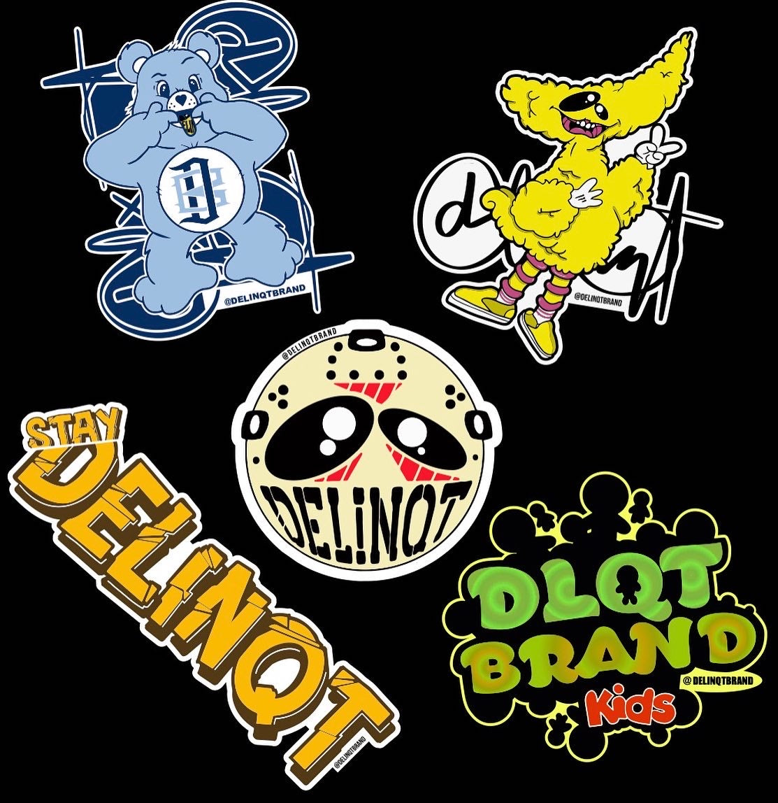 Delinqt Sticker Pack II – Delinqt Brand